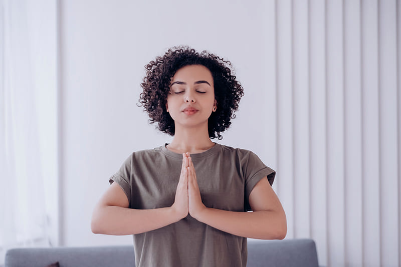 Meditation Helps Find Inner Peace.